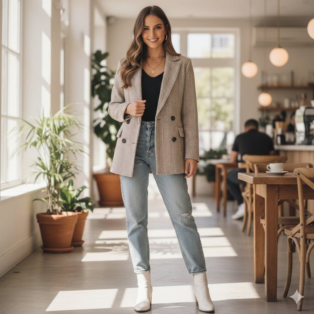 Ena Pelly Lara Wool Blazer Jacket Size Small Revolve Fall Winter Essentials